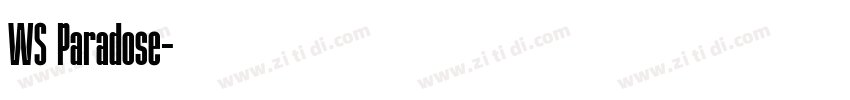 WS Paradose字体转换